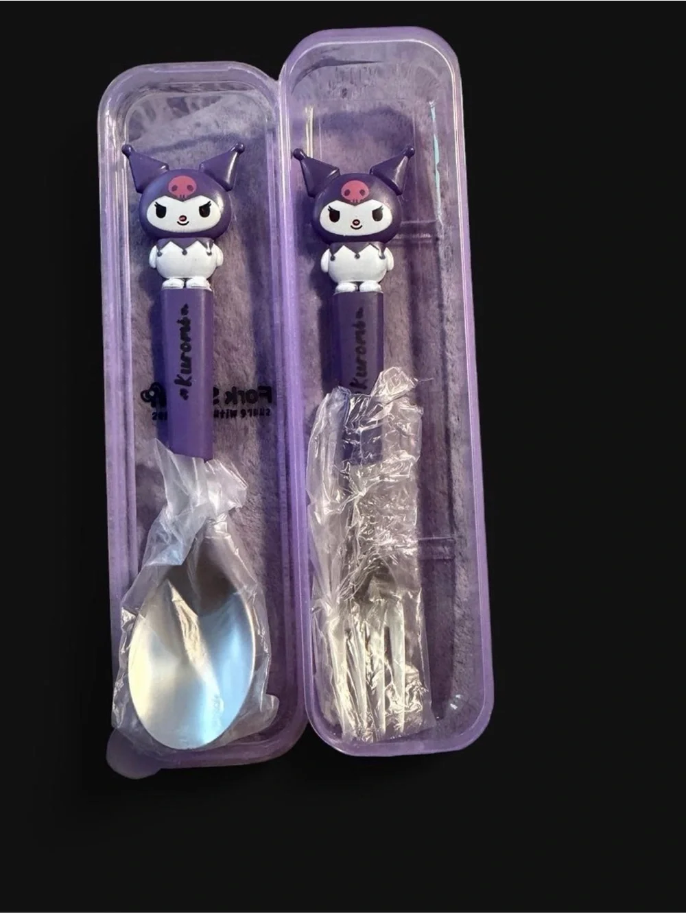 Kuromi Utensil Set
